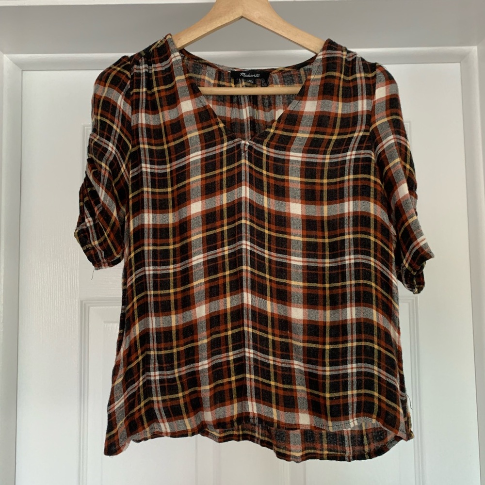 Madewell Plaid Blouse